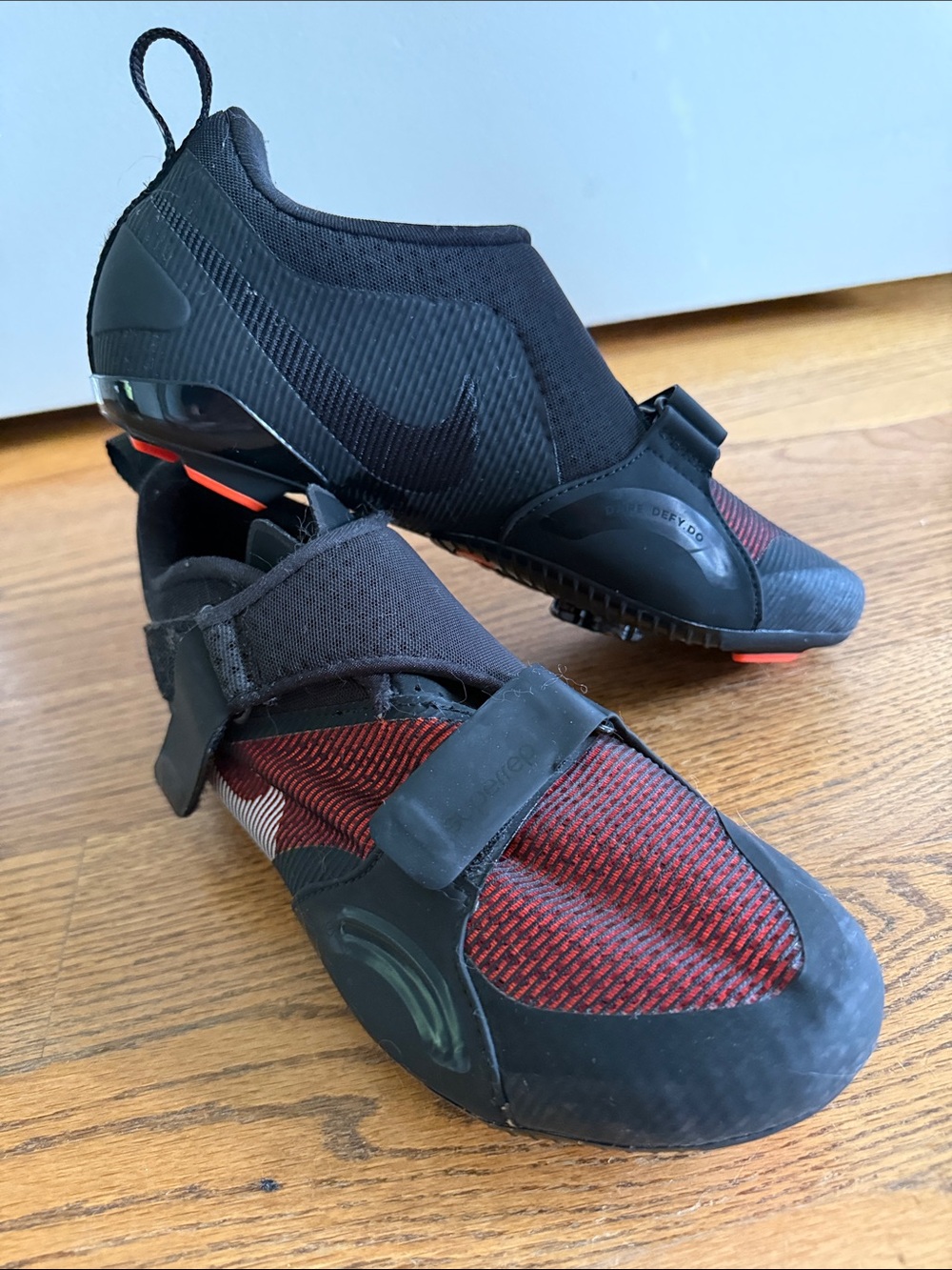 Nike Black and Orange SuperRep Cycling Shoes